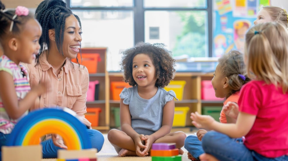 Colorful Toys and Happy Faces in Education