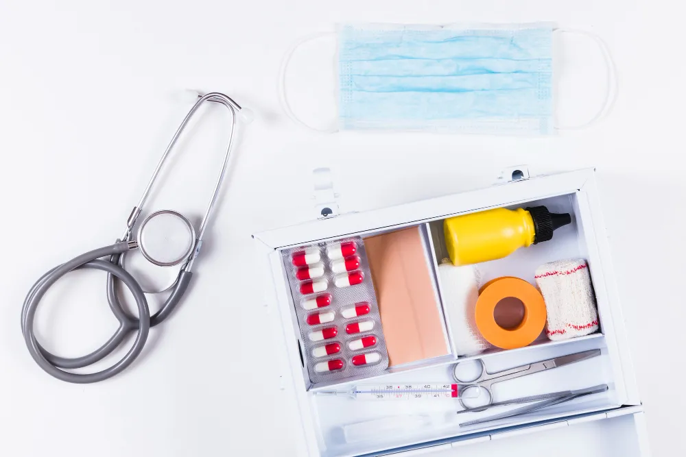 Medical Kit Essentials Displayed