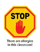 Allergy Alert Stop Sign